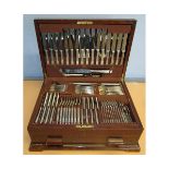 1930s Canteen of plated cutlery with a box of spares etc