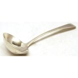 Late George III sauce ladle, Old English pattern with oval bowl, length 6 3/4", London 1813,