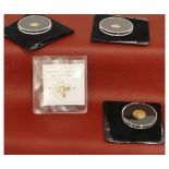 Packet London Mint Office, The Duke and Duchess of Cambridge 9ct small gold coins plus one other