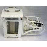 Mid-20th century white painted and metal cased thermograph, Casella - London, 4367, BSS3231, the