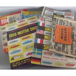 ASSORTED MOTOR-SHOW GUIDES FROM THE 50s, 60s AND 70s