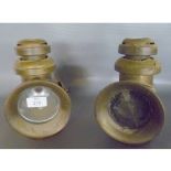 PAIR OF VINTAGE GPO BRASS LAMPS