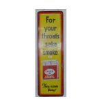 VINTAGE SIGN - FOR YOUR THROAT'S SAKE SMOKE CRAVEN A