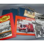 BOX: MOTOR REPAIR AND OVERHAULING MANUALS, OILER, ASSORTED TOYS AND FAIRGROUND TRANSPORT BOOKS