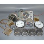 BOX: ASSORTED DIALS AND GAUGES