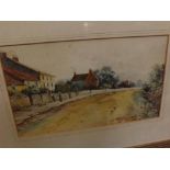 F W YOUNG, SIGNED AND DATED 1903, watercolour, Street scene with figures, 7" x 12"