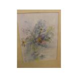 CAROLINE LUSLEY, SIGNED, watercolour, Still Life Study of Flowers in a Vase, 11 1/2" x 8 1/2"