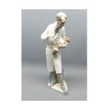 Unusual Lladro model of a vet, 13" high