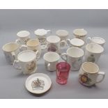 Mixed Lot: various Royal Commemorative china wares, to include examples of Edward VII, Queen