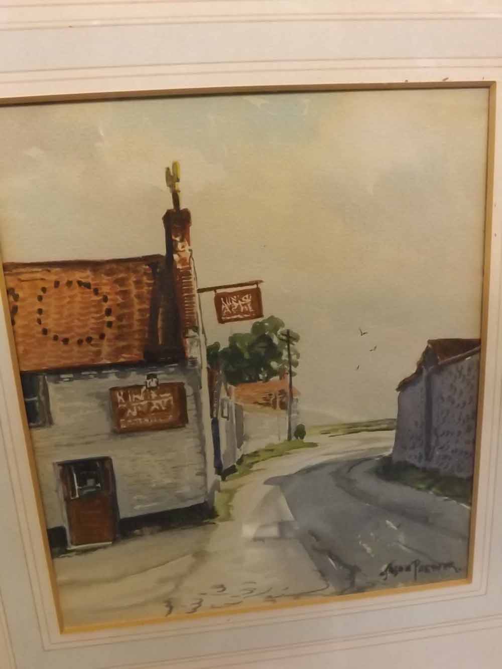 JASON PARTNER, SIGNED WATERCOLOUR, Kings Arms, oils by different artists (3) - Image 2 of 2