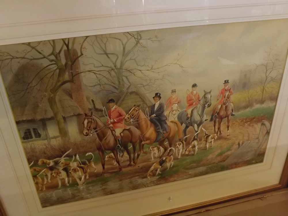 H MURRAY (19TH/20TH CENTURY, BRITISH) Hunting scenes pair of watercolours, both signed 12 x 17 1/ - Image 2 of 2