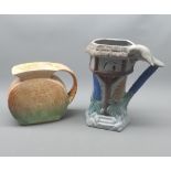 Mixed Lot: Wade Heath jug decorated with bird-shaped handle, together with a further Sylvac