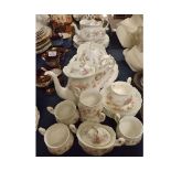 Good quantity Royal Albert Colleen tea and table wares, to include coffee pot, teapot, covered