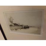 JACKSON SIMPSON, signed in pencil to margin, etching inscribed "Somme Hay Boat", 5 x 7 1/2 ins