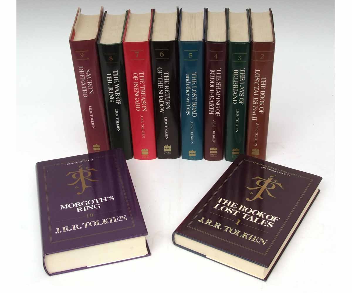 J R R TOLKIEN: THE HISTORY OF MIDDLE-EARTH - THE BOOK OF LOST TALES, PARTS 1 AND 2 - THE LAYS OF