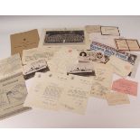 PACKET of Royalty ephemera from the collection of Ken Wheal, former Grenadier Guardsman who was