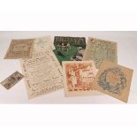 PACKET late 19th century ephemera circa 1880-1890 including ROYAL COURT THEATRE, MONDAY OCTOBER 29TH