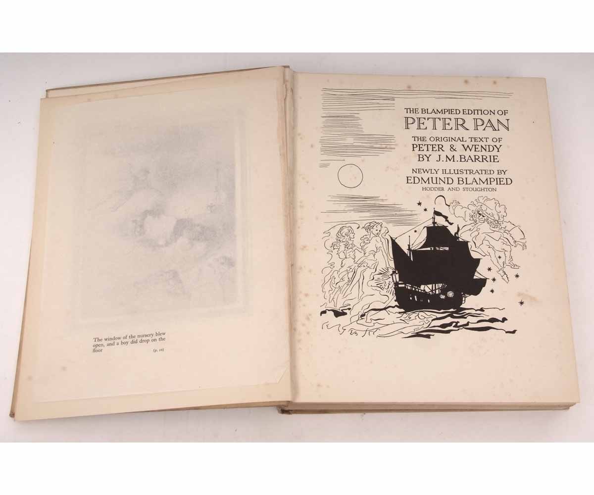 JAMES MATTHEW BARRIE: PETER AND WENDY, illustrated Edmund Blampied 1939 1st edition, 12 mounted