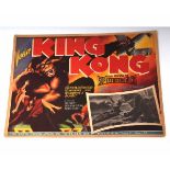 KING KONG MEXICAN SMALL FORMAT FILM POSTER: VUELVE KING KONG, new edition in super panoramica