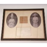 MARY OF TECK, QUEEN CONSORT AND WIFE OF KING GEORGE V (1867-1953) AND MARY, PRINCESS ROYAL AND