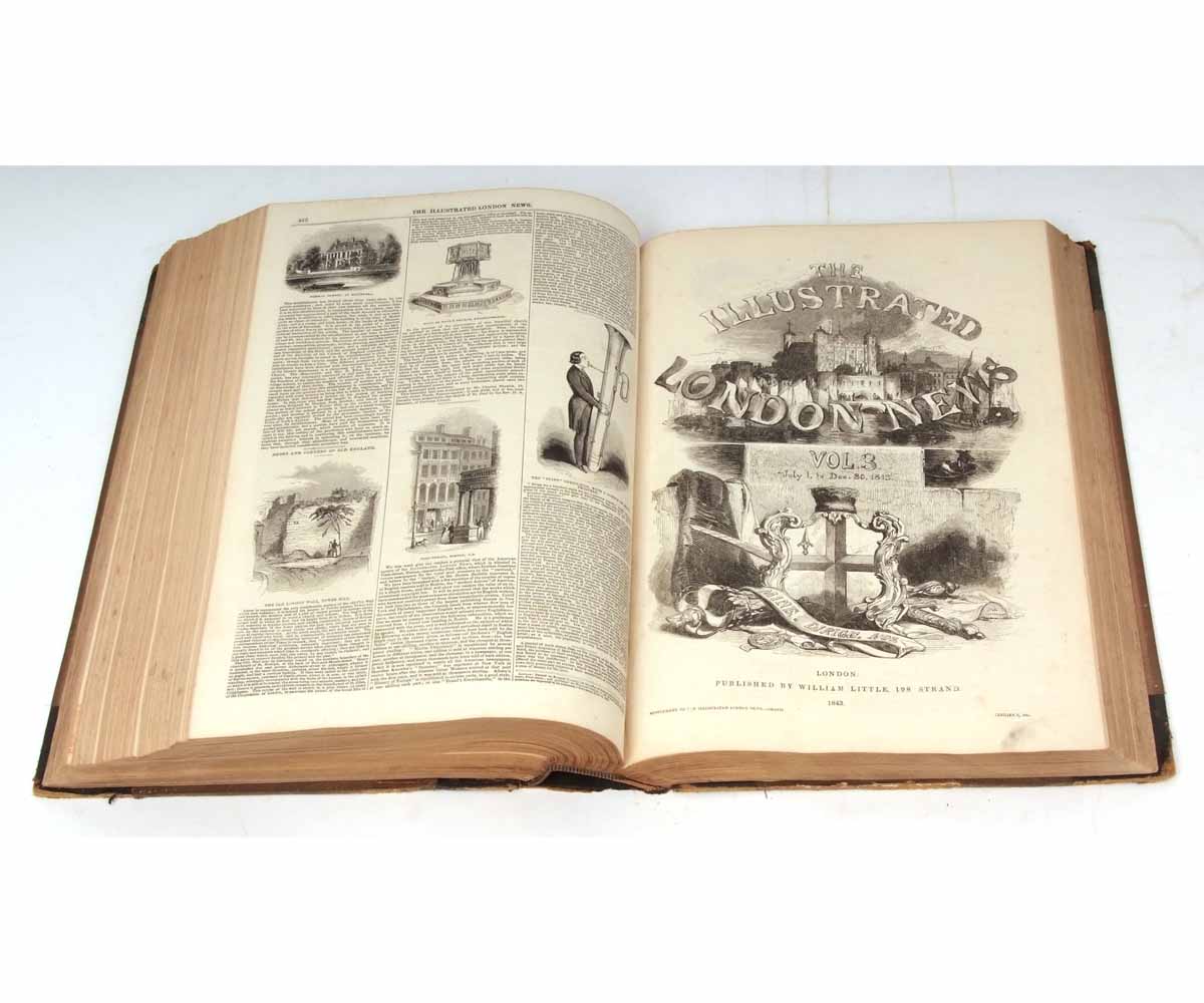 THE ILLUSTRATED LONDON NEWS, May 14th 1842 - December 30th 1843, volumes 1-3, Nos 1-87 plus volume 4