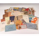 PACKET mainly early to mid-20th century travel guides and ephemera, folding maps etc