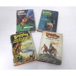 W E JOHNS, 4 TITLES: BIGGLES GOES HOME, 1960, 1st edition; BIGGLES AND THE MISSING MILLIONAIRE,
