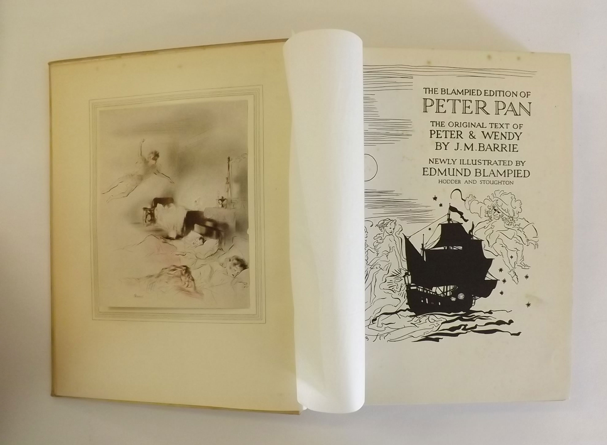 JAMES MATTHEW BARRIE: PETER AND WENDY, illustrated Edmund Blampied 1939 1st edition, 12 mounted - Image 5 of 5