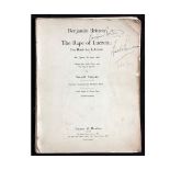 BENJAMIN BRITTEN & RONALD DUNCAN, THE RAPE OF LUCRETIA, printed music score, L, Boosey & Hawkes