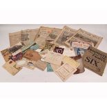 ONE BOX: assorted vintage newspapers Great War period etc