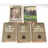 J R R TOLKIEN, 3 titles: THE LORD OF THE RINGS - THE FELLOWSHIP OF THE RING - THE TWO TOWERS - THE