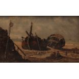 F E SMYTHE ? (19TH CENTURY, BRITISH) Shipwreck oil on canvas, signed and dated 1878 lower right 7