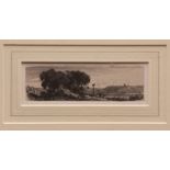 MILES EDMUND COTMAN (1810-1858, BRITISH) "At Surlingham" black and white etching published circa