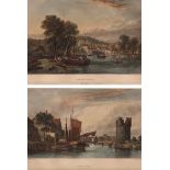 AFTER J STARK ENGRAVED BY J HORSBURGH "St Benedict's Abbey" hand coloured engraving published by