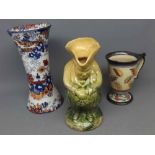 Mixed Lot: 19th century Staffordshire Toby Jug, a Glyn Colledge mug and a further cylindrical