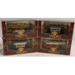 Modern Corgi Collectors tramlines series x 4, good boxed condition