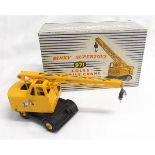 Dinky Supertoys Coles Mobile Crane No 971, in blue and white striped box