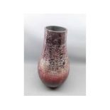 Modern crackle glaze glass large vase