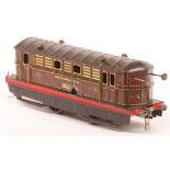 Hornby 0 gauge clockwork Metropolitan locomotive in brown and gold livery (unboxed)