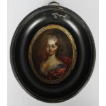 Early 18th Century English School, portrait of a Lady in 17th/18th Century costume, facing dexter,