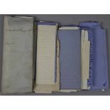 PACKET: assorted papers relating to the dispute circa 1800 between Samuel Cubitt of Aylsham and