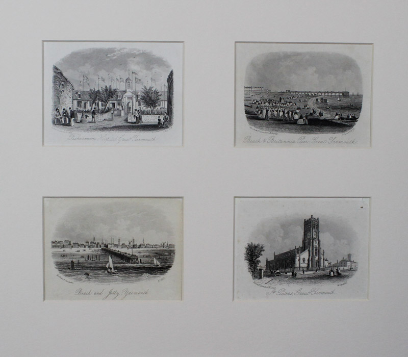 After various artists, various engravers 24 small black and white engravings – Great Yarmouth and - Image 4 of 6