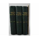 NORWICH SCIENCE GOSSIP CLUB, REPORT OF PROCEEDINGS, 1873-1914, three volumes, contemporary cloth +