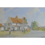 Henry James Starling, ARE, (1905-1996, British), inscribed "The Crown Inn, Buxton (Lammas)",