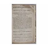 W CHASE: THE NORWICH DIRECTORY OR GENTLEMEN AND TRADESMEN'S ASSISTANT..., 1783, The First Norwich