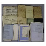 PACKET: assorted papers, wills, cash books etc re Golder family of Gunthorpe and Aylsham, 19th-
