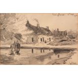 George Charles Haite (1855-1924, British), "Edingthorpe, 6th Sept, 1900", pencil drawing,