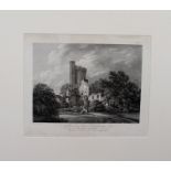 After Thomas Hearne (1744-1817, British) engraved by W Byrne "...View of Caister Castle..." black