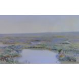 Frank Southgate, RBA, (1872-1916, British), "Brancaster Marshes", watercolour, signed and dated 1908