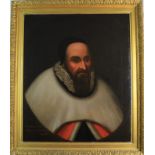 Late 16th/early 17th Century English School, Portrait of "Wm Branthwayt, Master of Caius Coll,, Ob: